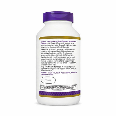 21st Century, Triple Omega Complex 3-6-9, 180 Softgels 21st Century