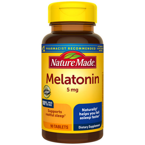 Nature Made, Melatonin Extra Strength, 5 Mg, 90 Tabs