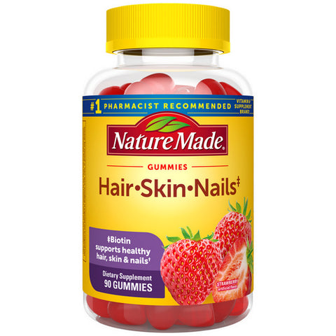 Nature Made, Adult Gummies Hair, Skin & Nails, 90 Gummies