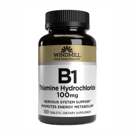 Windmill Health, Vitamin B-1, 100mg, 100 Tabs
