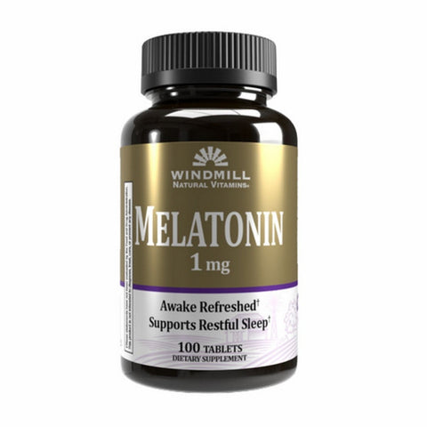 Windmill Health, Melatonin, 1 Mg, 100 Tabs Windmill Health
