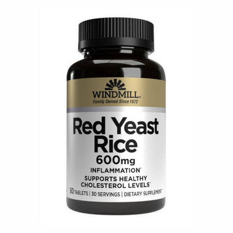 Windmill Health, Red Yeast Rice, 600 Mg, 60 Tabs Windmill Health