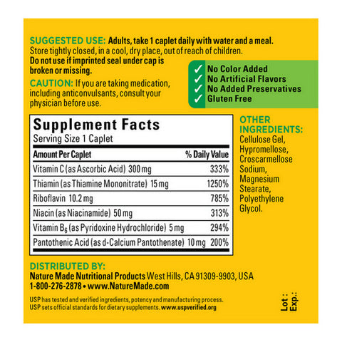 Nature Made, B-Complex with Vitamin C, 100 Caplets