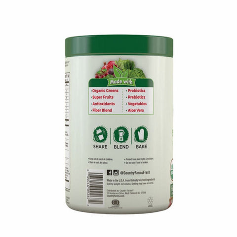 Country Farms, Super Greens Drink Mix Natural, 280 Grams