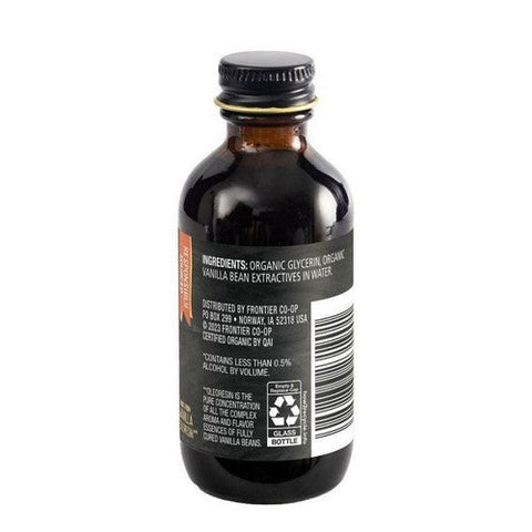 Frontier Coop, Organic Vanilla Flavoring Alcohol Free, 2 Oz Frontier Coop