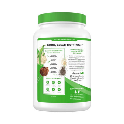 Orgain, Organic Plant Based Protein Powder Sweet Vanilla Bean, Creamy Chocolate Fudge 2.03 lbs