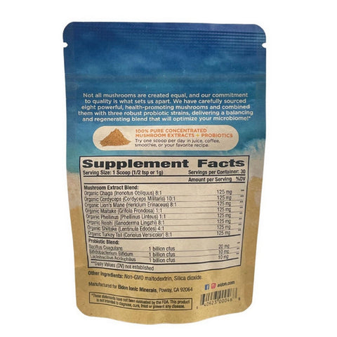 Eidon Ionic Minerals, SuperBiome Mushroom & Probiotic Powder, 1.08 Oz
