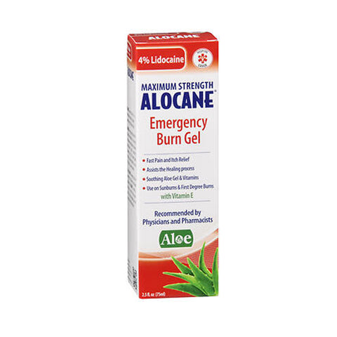 Alocane, Emergency Burn Gel Maximum Strength, 2.5 Oz