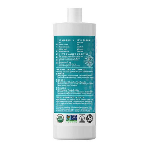 Essential Oxygen, BR Organic Mouthwash Brushing Rinse Cinnamint, 32 Oz Essential Oxygen