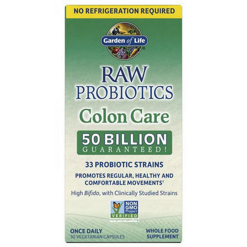 Garden of Life, Raw Probiotics Colon Care, 30 Caps Garden of Life