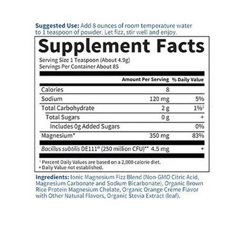 Garden of Life, Dr. Formulated Magnesium Powder, Orange, 14.8 Oz