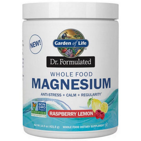 Garden of Life, Dr. Formulated Magnesium Powder, Raspberry Lemon, 14.9 Oz