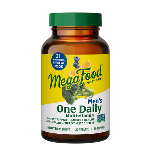MegaFood, Men's One Daily Multivitamin, 30 Tabs MegaFood