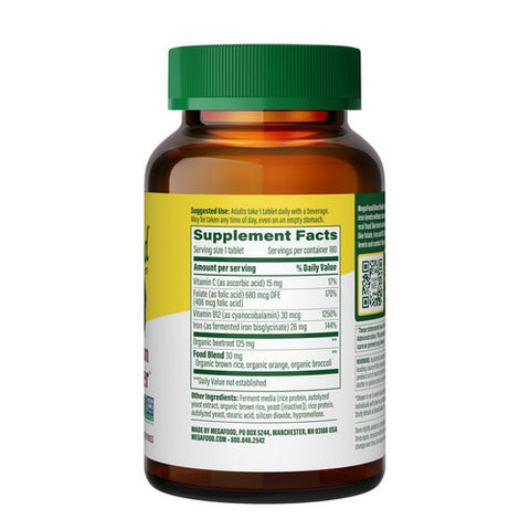 MegaFood, Blood Builder Iron, 180 Tabs