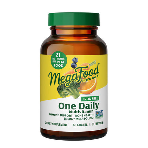 MegaFood, One Daily Iron Free Multivitamin, 60 Tabs MegaFood
