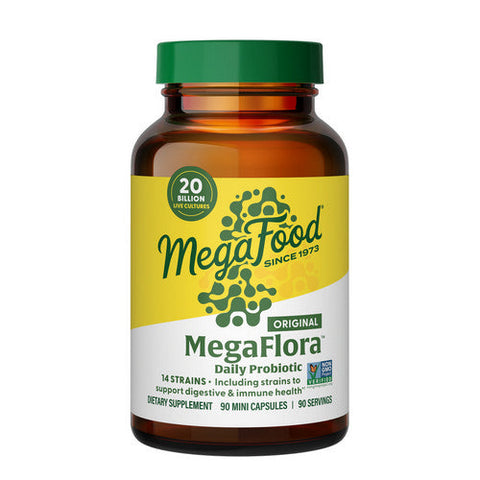 MegaFood, MegaFlora Probiotic, 90 Caps MegaFood