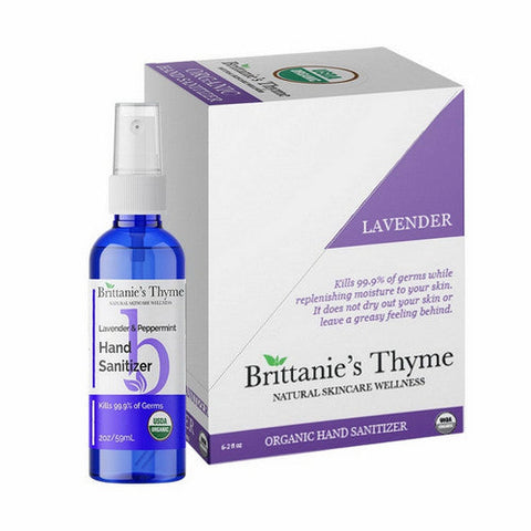 Brittaine's Thyme, Organic Hand Sanitizer, Lavender 2 Oz Brittaine's Thyme
