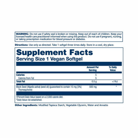 Solaray, Black Seed Extract - 3% Thymoquinone, 60 Count