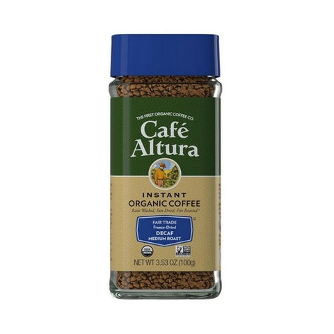 Cafe Altura, Organic Fair Trade Instant Decaf, 3.5 Oz