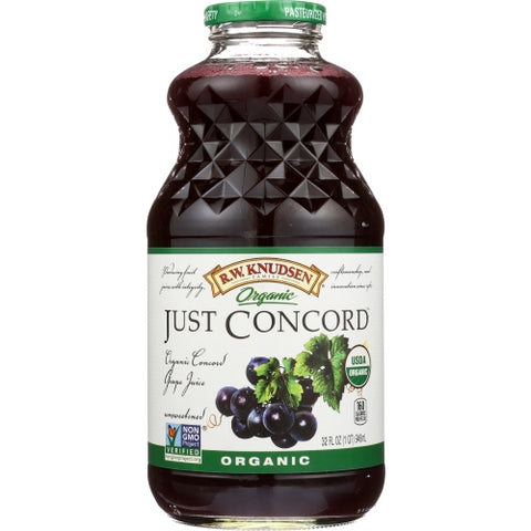 Juice Just Grape Concrd O Case of 6 X 32 Oz by Knudsen