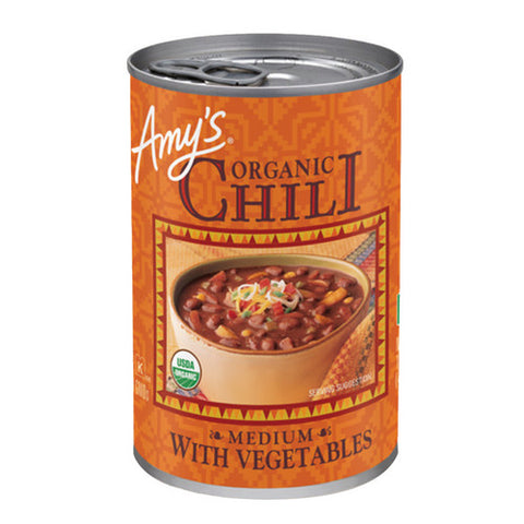 Amys, Organic Chili Medium With Vegetables, 14.7 Oz(Case Of 12)