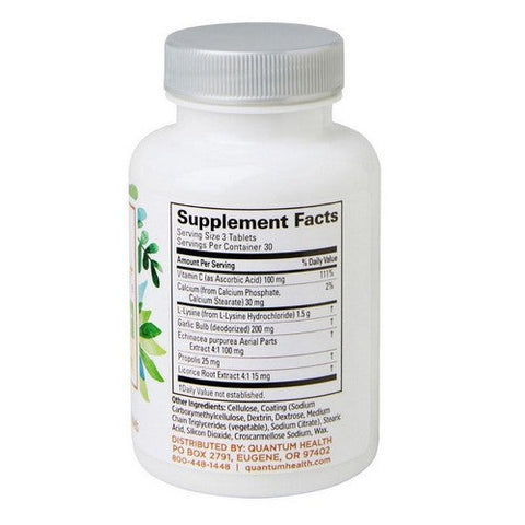 Quantum Health, SuperLysine Plus Immune System, 90 Tabs Quantum Health