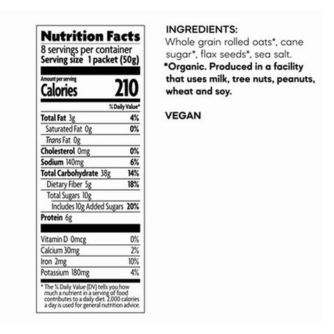 Natures Path, Organic Flax Plus Instant Oatmeal, 14 Oz(Case Of 6)