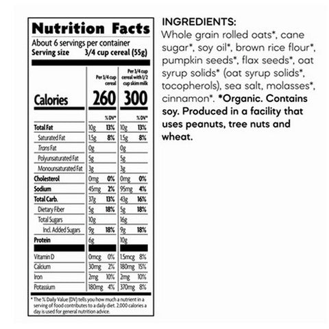 Natures Path, Organic Pumpkin Seed + Flax Granola, 11.5 Oz