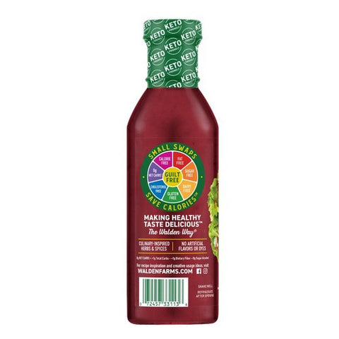 Walden Farms, Raspberry Vinaigrette Dressing, 12 Oz(Case Of 6)