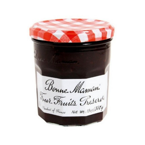 Bonne Maman, Four Fruit Preserves, 13 Oz(Case Of 6)