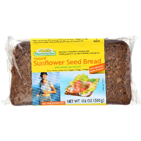 Mestemacher, Bread Rte Sunflwr Seed, Case of 12 X 17.6 Oz Mestemacher