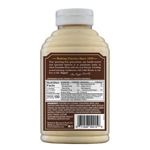 Beaver, Zesty Deli Horseradish Sauce, 12 Oz(Case Of 6)