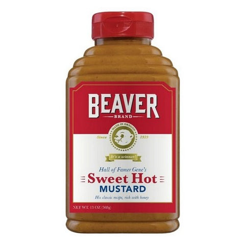 Beaver, Brand Sweet Hot Mustard, 13 Oz(Case Of 6)