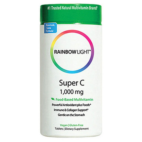 Rainbow Light, Super C, 1000 Mg, 60 Tabs