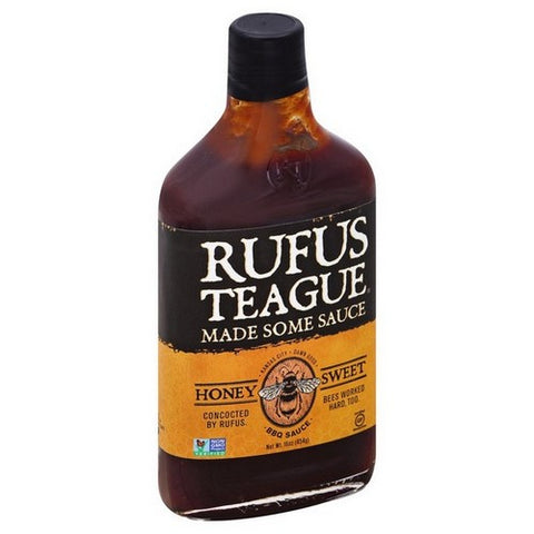 Rufus Teague, Honey Sweet Gluten Free Barbecue Sauce, 15.25 Oz(Case Of 6)