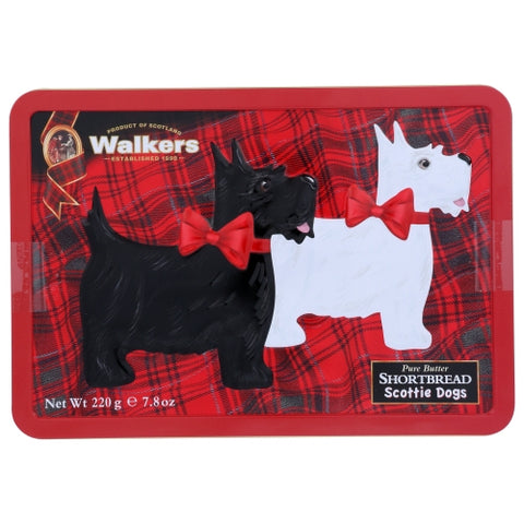 Walkers, Shortbread Scottie Dog Tin, 7.8 Oz(Case Of 6)