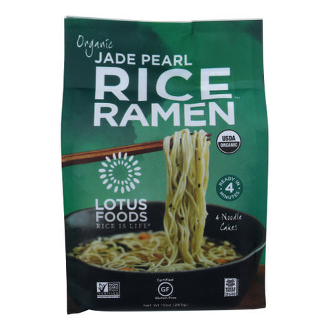 Lotus Foods, Organic Rice Ramen Noodles Jade Pearl, 10 Oz(Case Of 6)