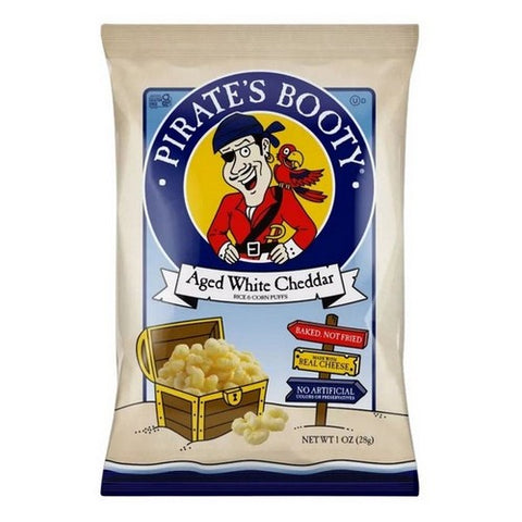 Pirate's Booty, Aged White Cheddar Rice Corn And Puffs, 6 Count(Case Of 12)
