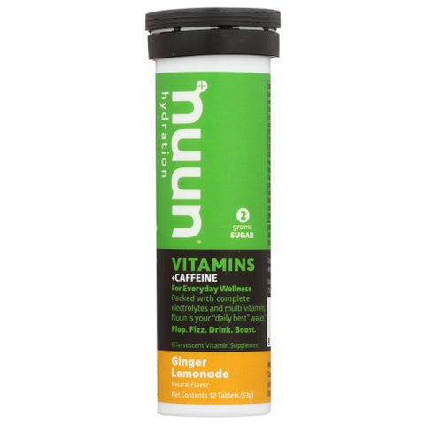Nuun, Vitamin Caff Gngr Lmnade, 12 Tabs(Case Of 8)