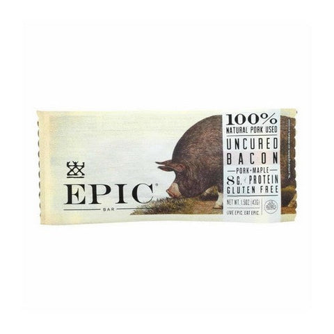 Epic Dental, All Natural Uncured Bacon And Pork Bar, 1.5 Oz(Case Of 12) Epic Dental