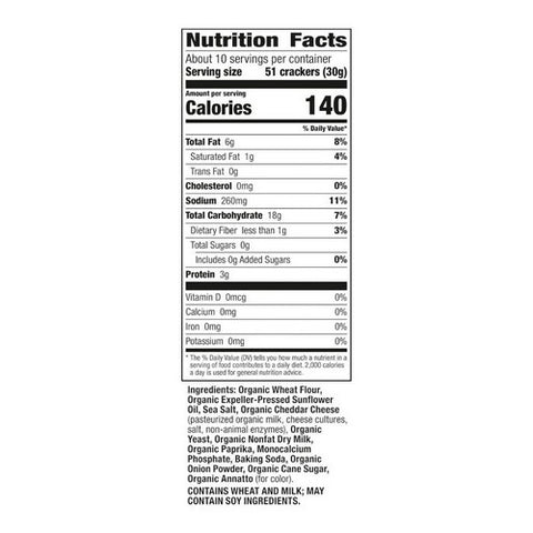 Annie's Homegrown, Organic Cheddar Bunnies Baked Crackers, 11.25 Oz(Case Of 6)