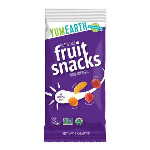 YumEarth, Organics Organic Fruit Snack  Flavors, 2 Oz(Case Of 12) YumEarth