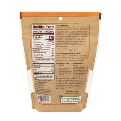 Bobs Red Mill, Organic Quinoa White, 13 Oz(Case Of 5)