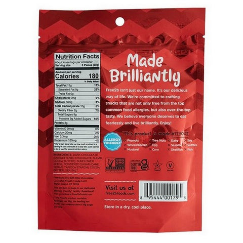 Free2B Foods, Sun Cups Mini Dark Chocolate, 4.2 Oz(Case Of 6)