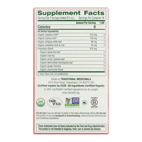 Traditional Medicinals, Healthy Cycle Tea, 16 Bags Traditional Medicinals