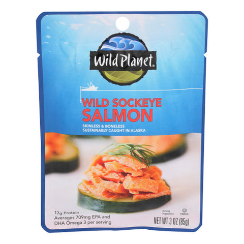 Salmon Wild Sockeye Case of 12 X 3 Oz by Wild Planet
