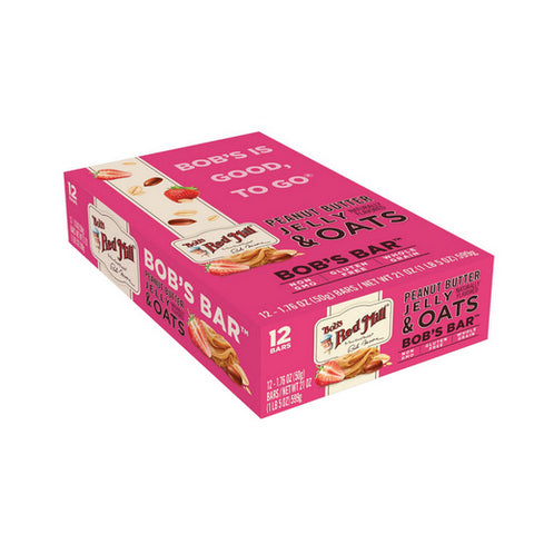 Bobs Red Mill, Peanut Butter Jelly & Oats Bob's Bar, 1.76 Oz(Case Of 12)
