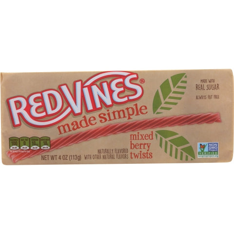 Red Vines, Licorice Mxd Bry Twist, 4 Oz(Case Of 9)