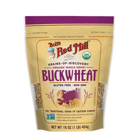 Bobs Red Mill, Organic Buckwheat Groats, 16 Oz(Case Of 4)