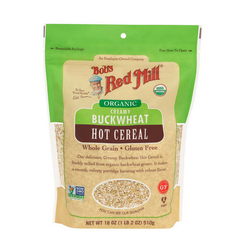 Bobs Red Mill, Organic Creamy Buckwheat Hot Cereal, 18 Oz(Case Of 4)